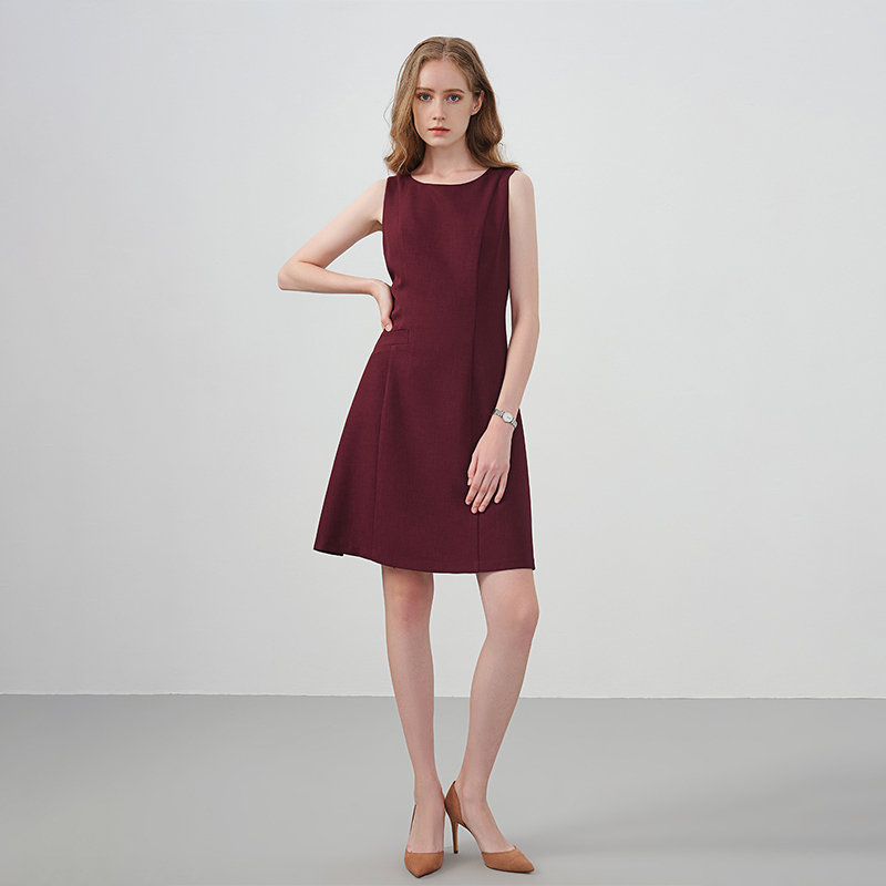 Women's Commuter Pocket Sleeveless Suit Dress
