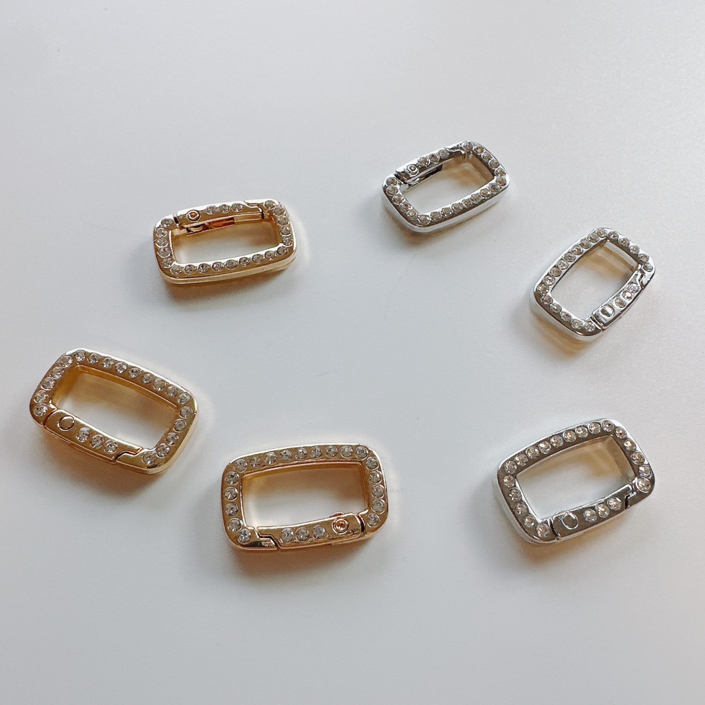 ラインストーン付き　キーリング　