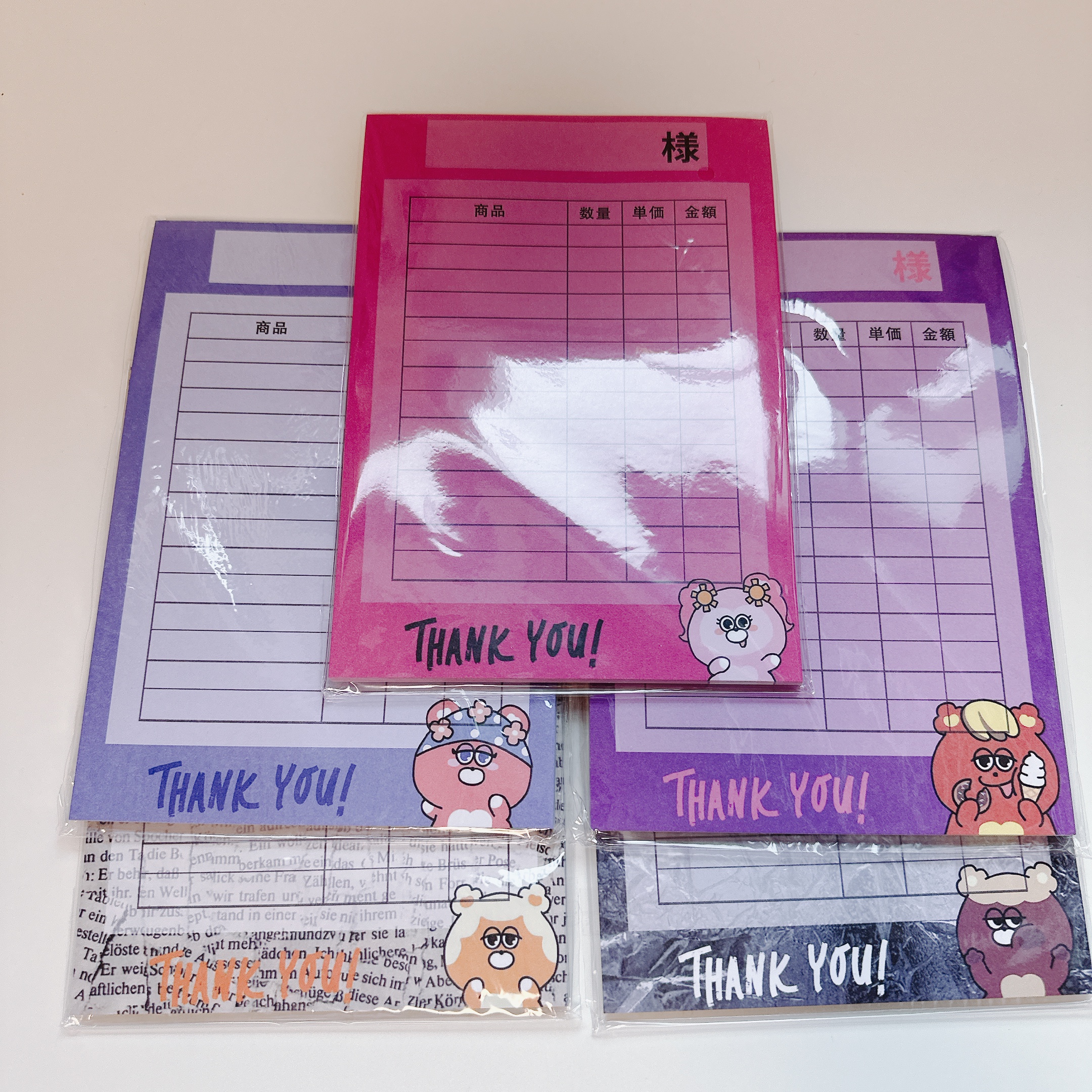 【オリジナル】パワデコキャラクター伝票