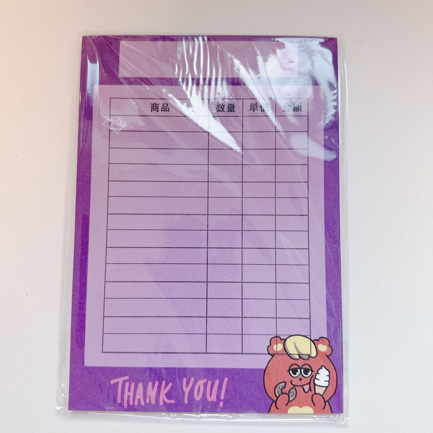 【オリジナル】パワデコキャラクター伝票