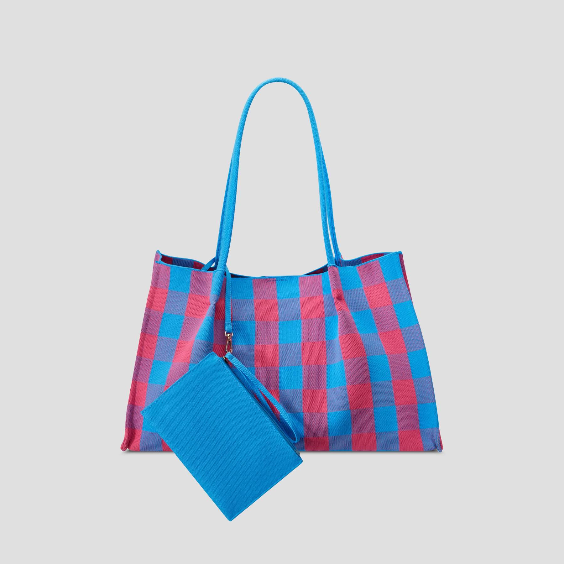 Checkered tote bag