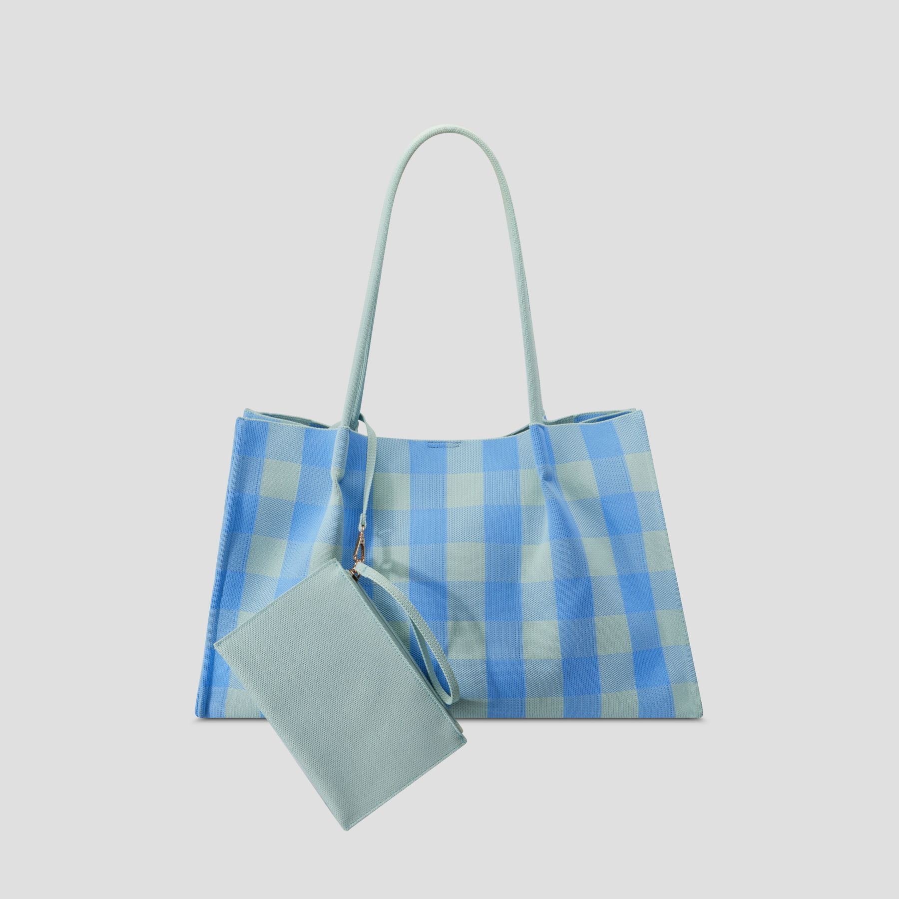 Checkered tote bag