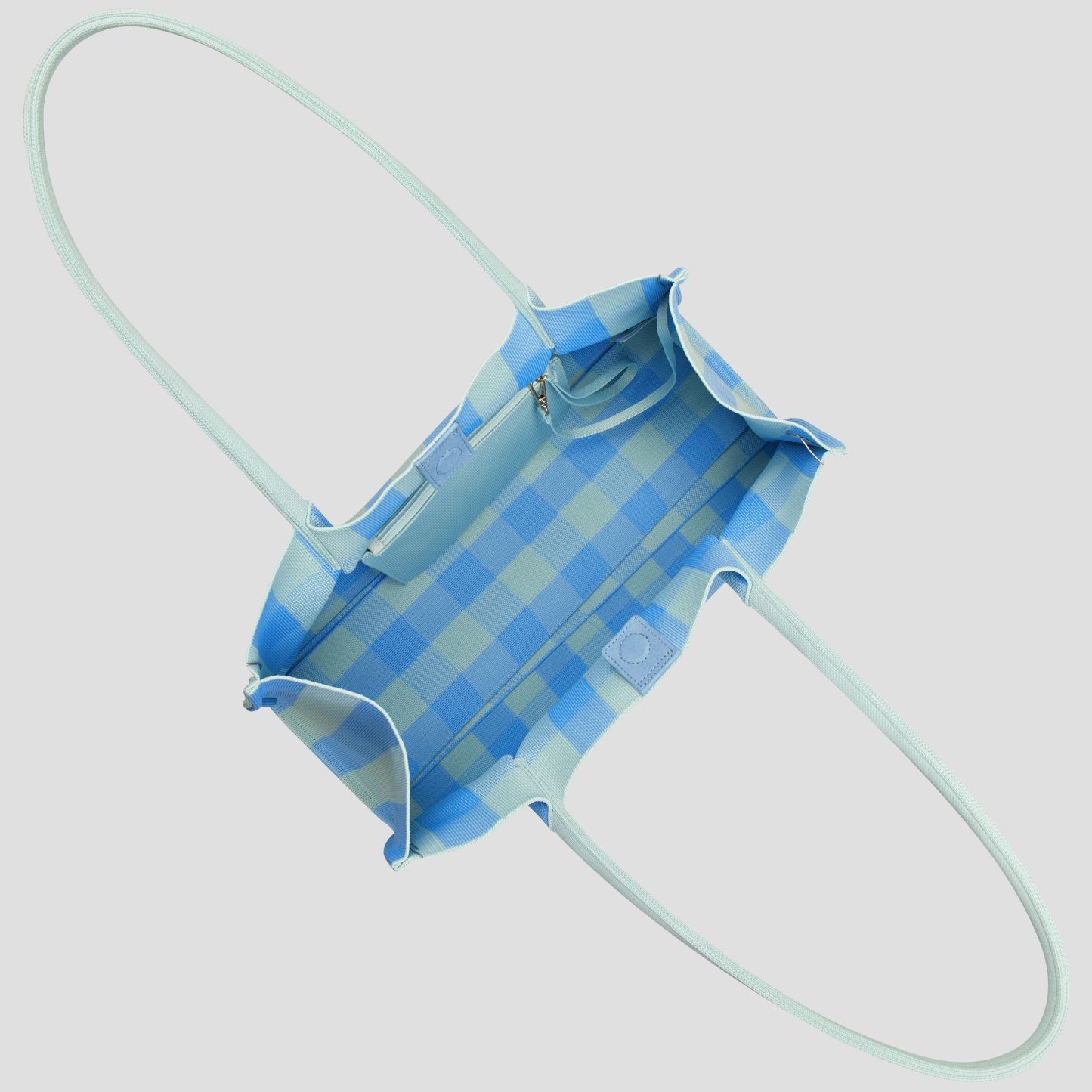 Checkered tote bag