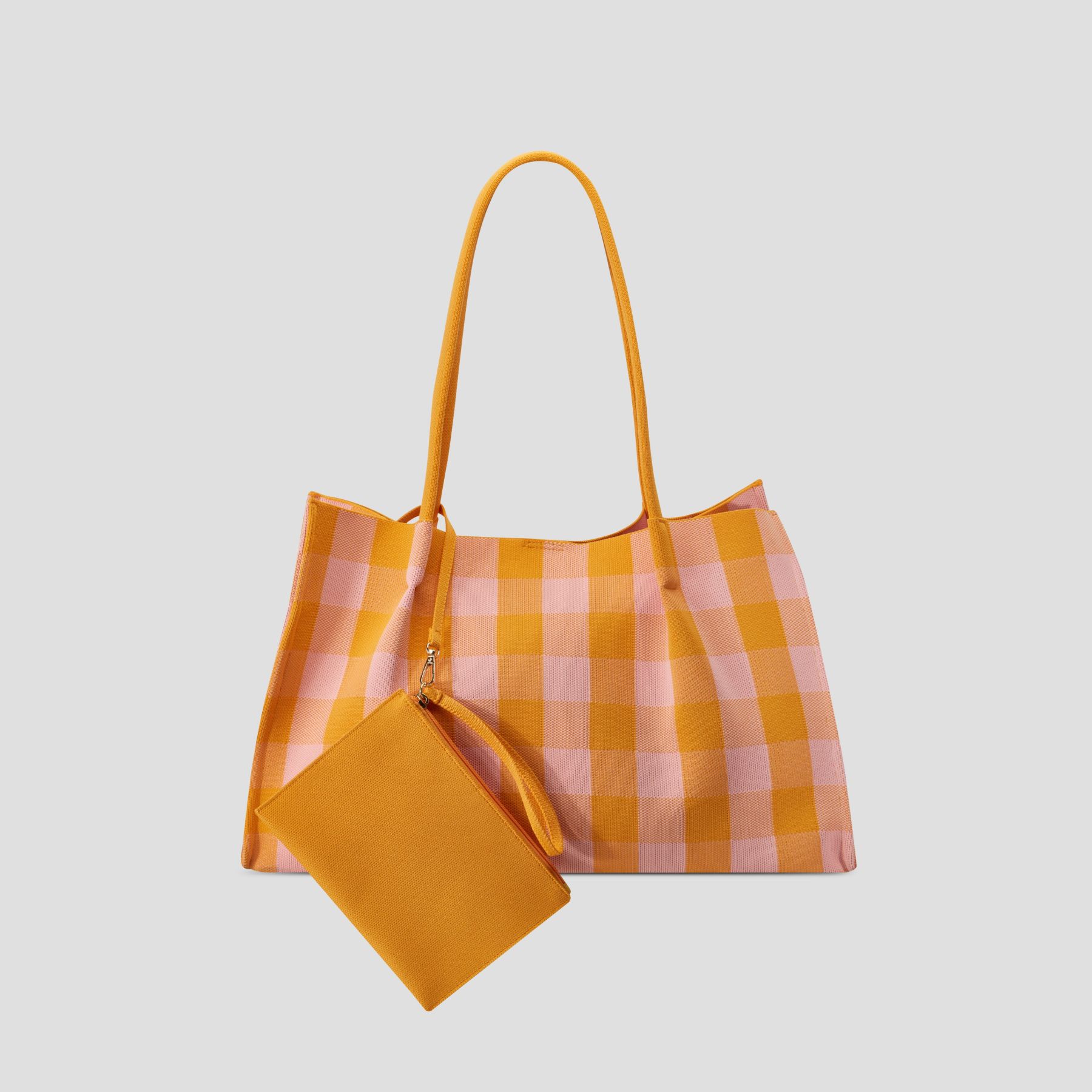 Checkered tote bag