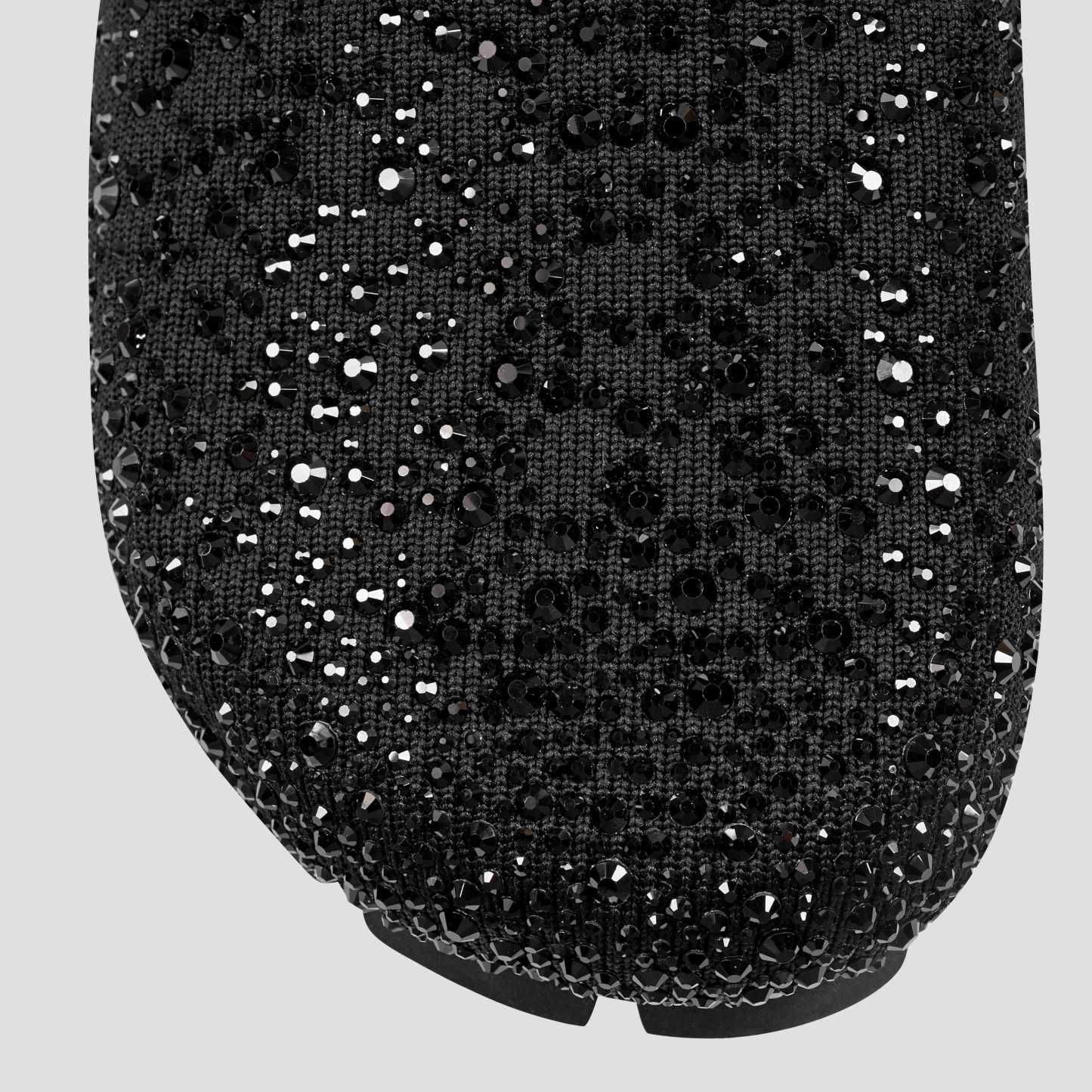 Round-Toe Crystal Mules(Sadie)