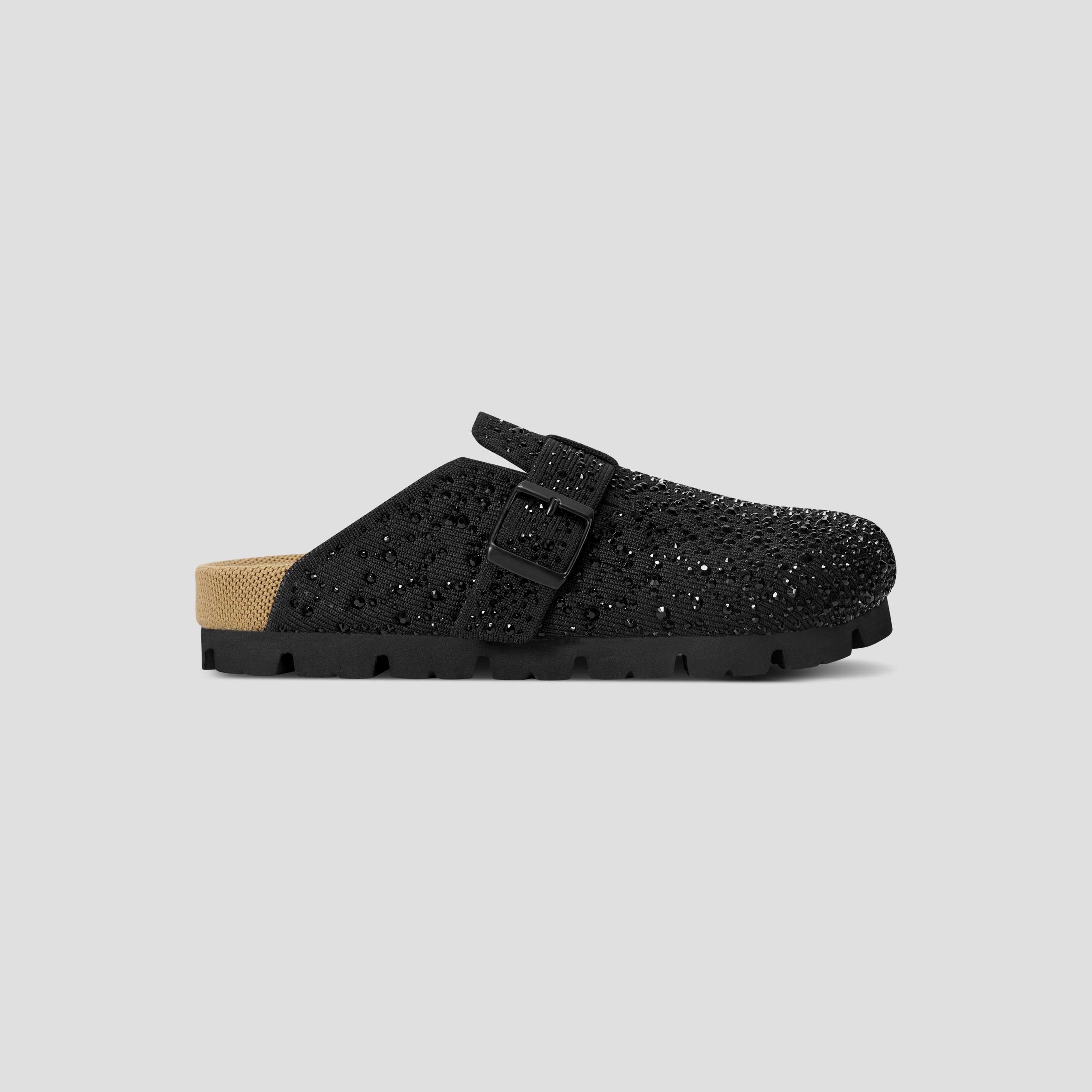 Round-Toe Crystal Mules(Sadie)