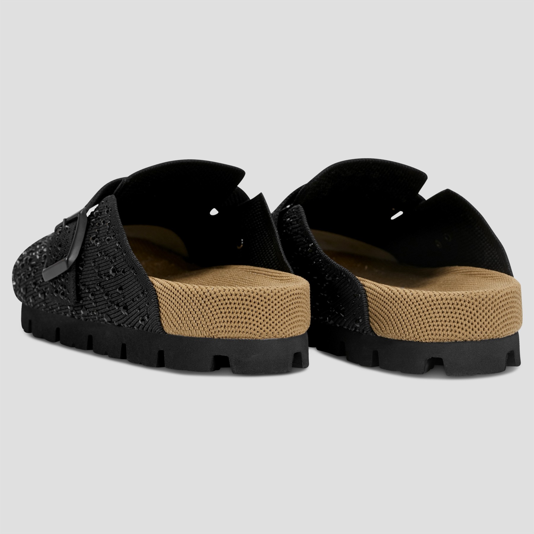 Round-Toe Crystal Mules(Sadie)