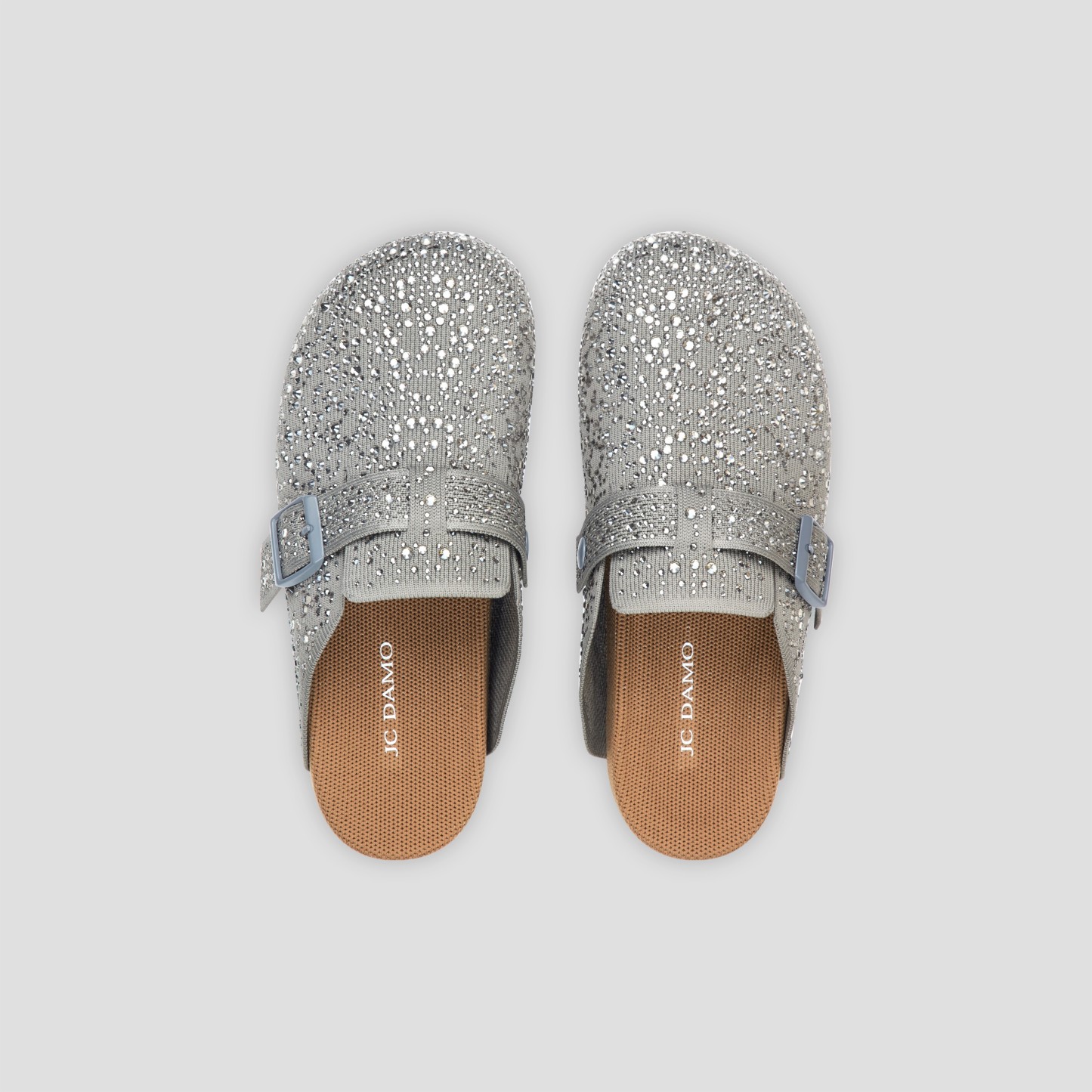 Round-Toe Crystal Mules(Sadie)