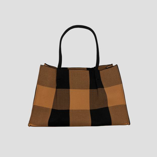Pleated tote bag