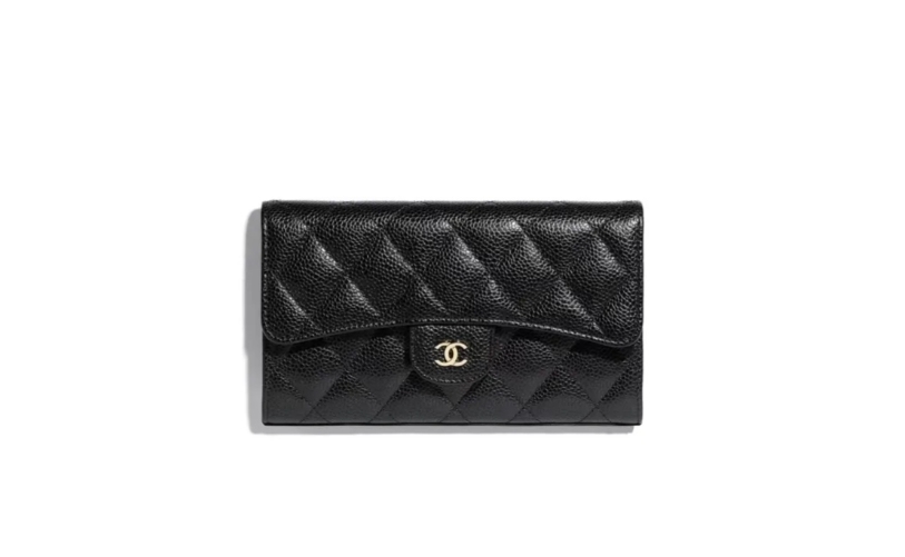 限定30個！CHANEL 財布 小香爆金牛革二つ折り財布 幅19CMx高10CM