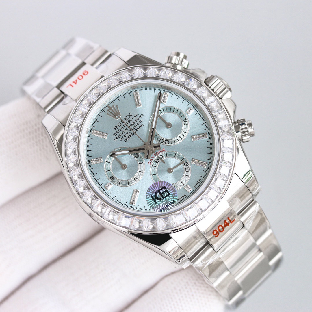 Rolex ロレックス 2025年新作 デイトナ 機械式腕時計 アイスブルー文字盤