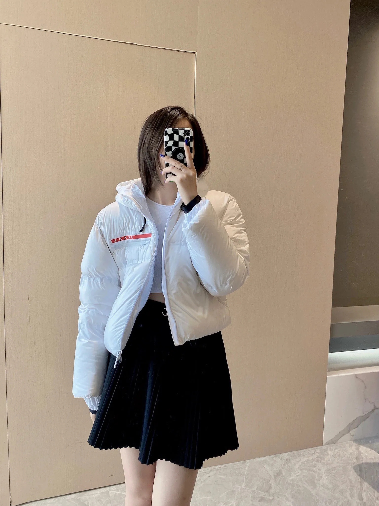 PRADAプラダ 冬のダウンジャケット 旬の新作 90%ホワイトダックダウンユニセックスMONCLER