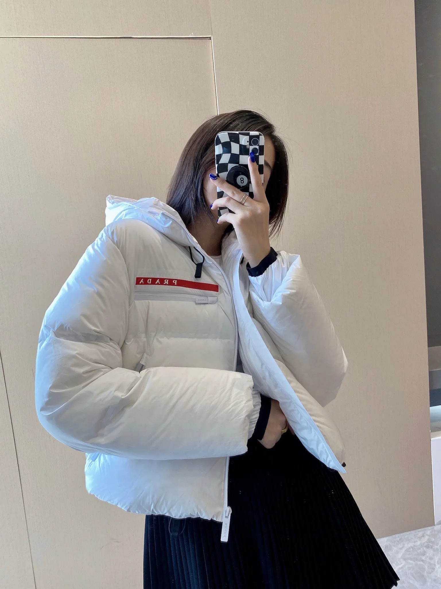 PRADAプラダ 冬のダウンジャケット 旬の新作 90%ホワイトダックダウンユニセックスMONCLER