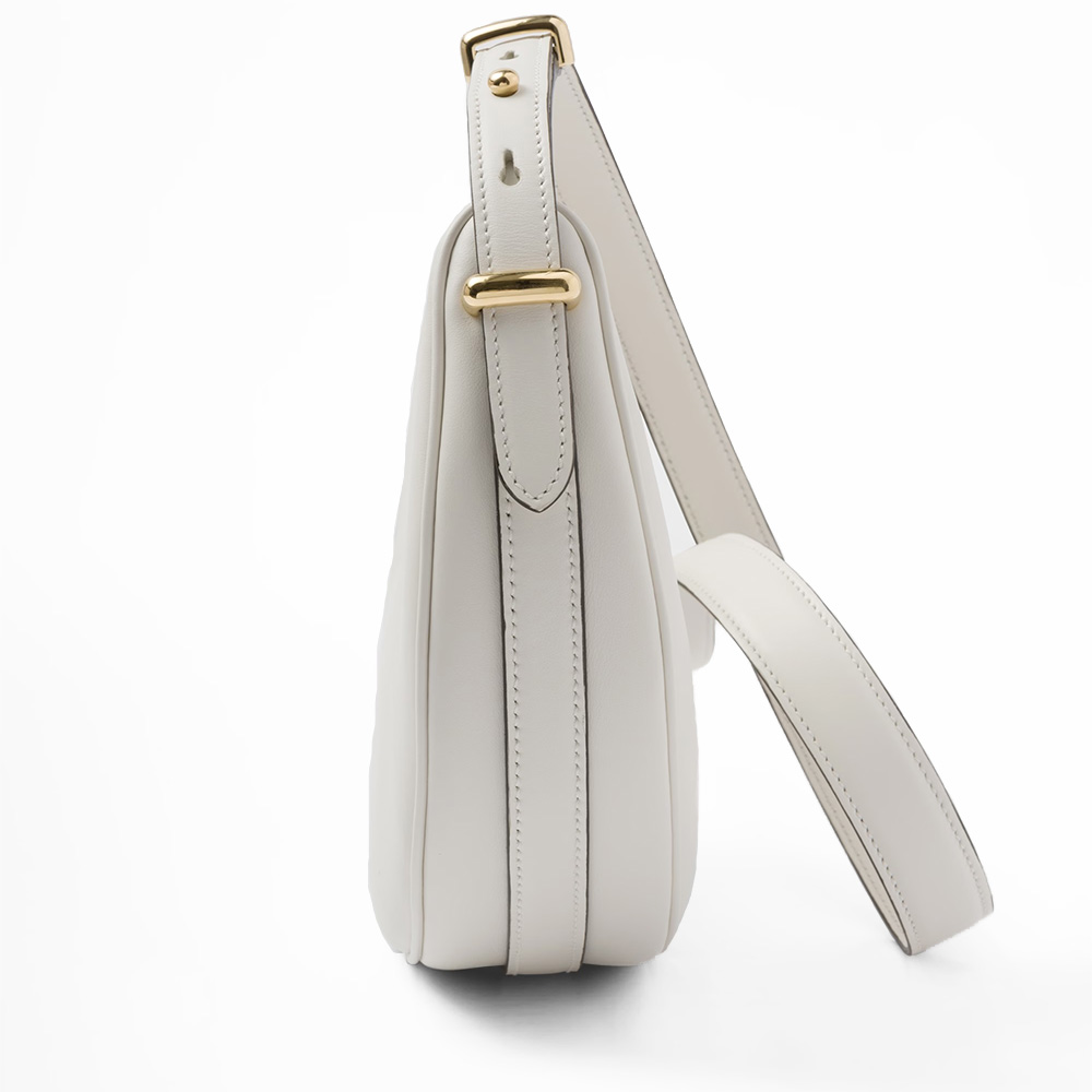 PRADA(プラダ) プラダ アーケ レザーショルダーバッグ ホワイト