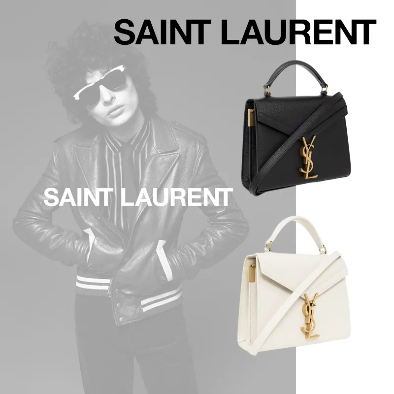 SAINT LAURENT 関税補償☆ カサンドラ2WAY ホワイト/ブラック