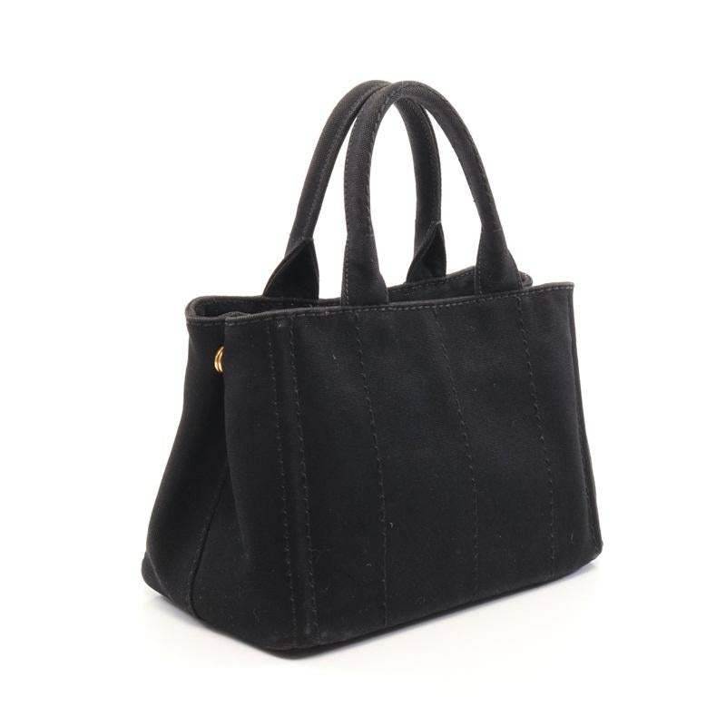 PRADA(プラダ) カナパ ファブリック ハンドバッグ ブラック