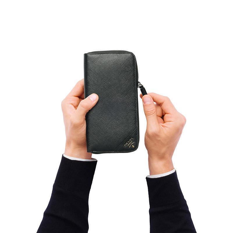 PRADA(プラダ) サフィアーノレザー 財布 ブラック