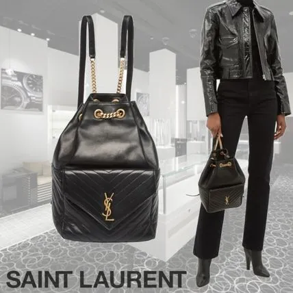 Saint Laurent*高級感に溢れる存在感*レザーバックパック