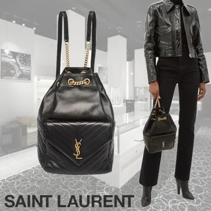 Saint Laurent*高級感に溢れる存在感*レザーバックパック