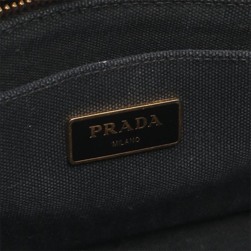 PRADA(プラダ) カナパ ファブリック ハンドバッグ ブラック