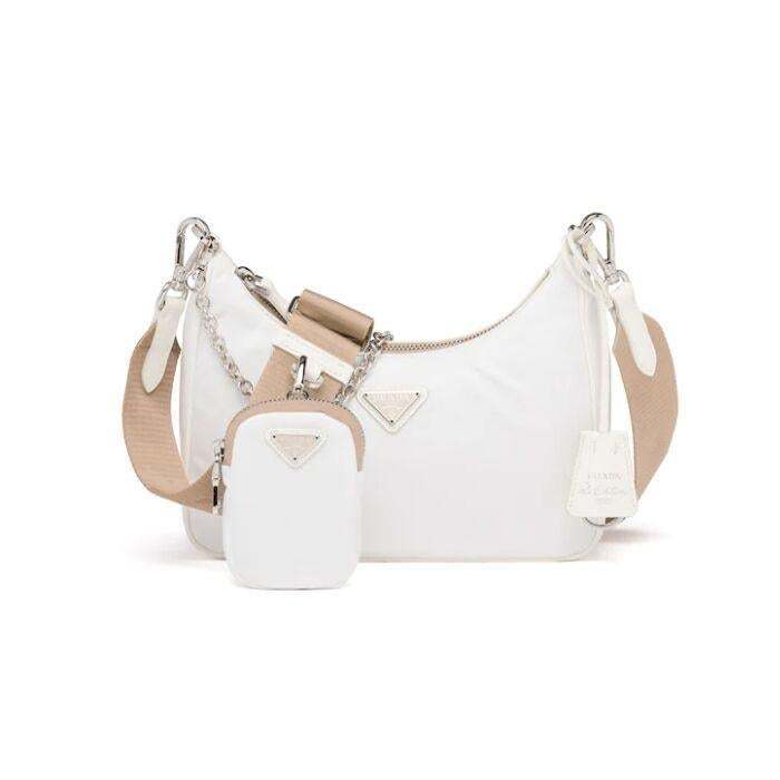 PRADA(プラダ) Re-Edition 2005 ナイロン ショルダーバッグ ホワイト