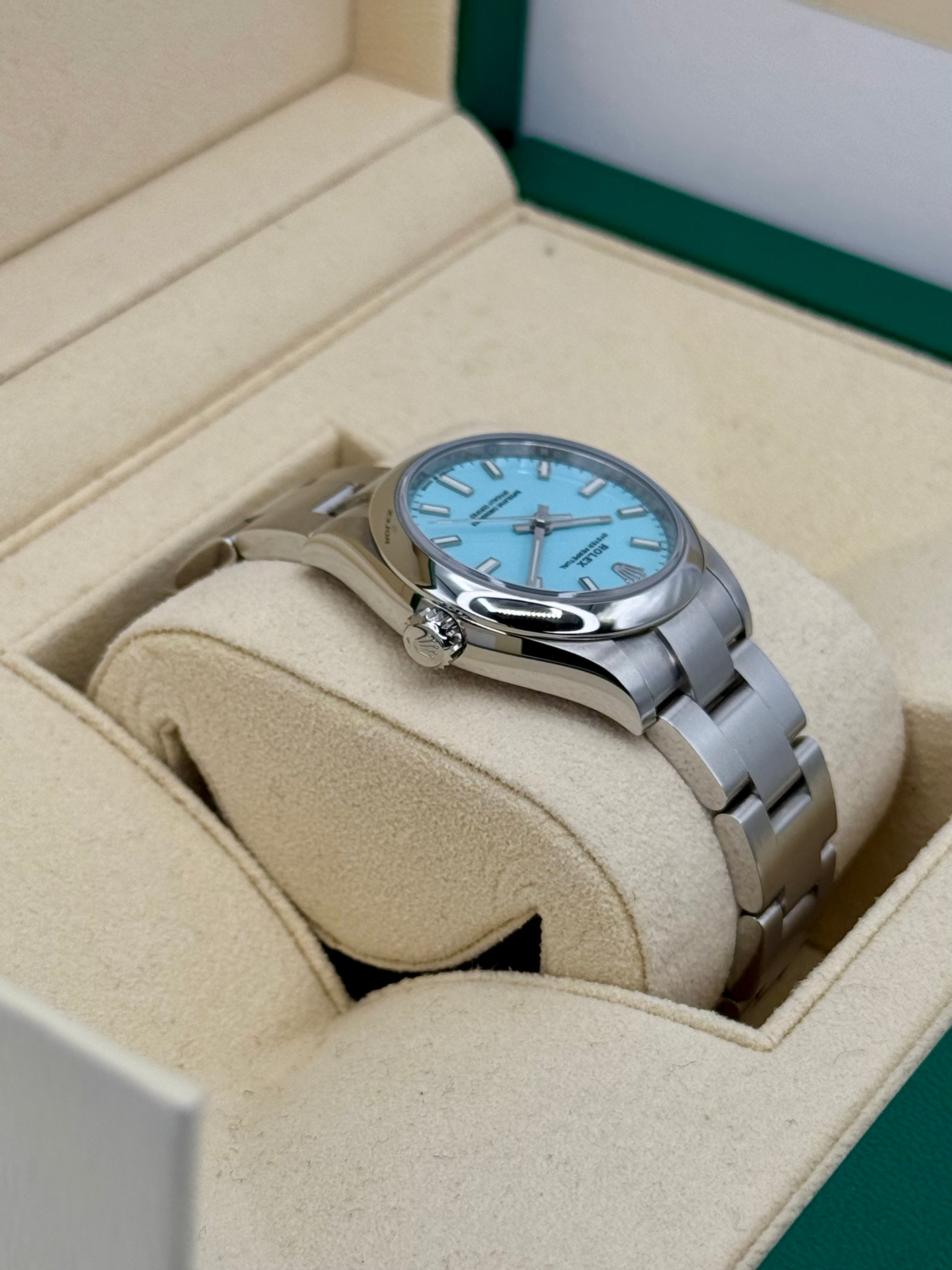 2021 ロレックス オイスターパーペチュアル 31mm 277200 ターコイズ ティファニーブルー文字盤