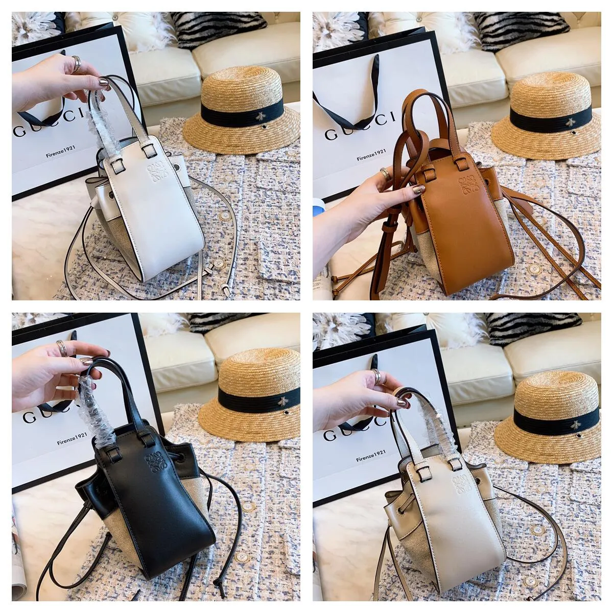 Loewe/Luo Yiwei HAMMOCK ミニバケットバッグ