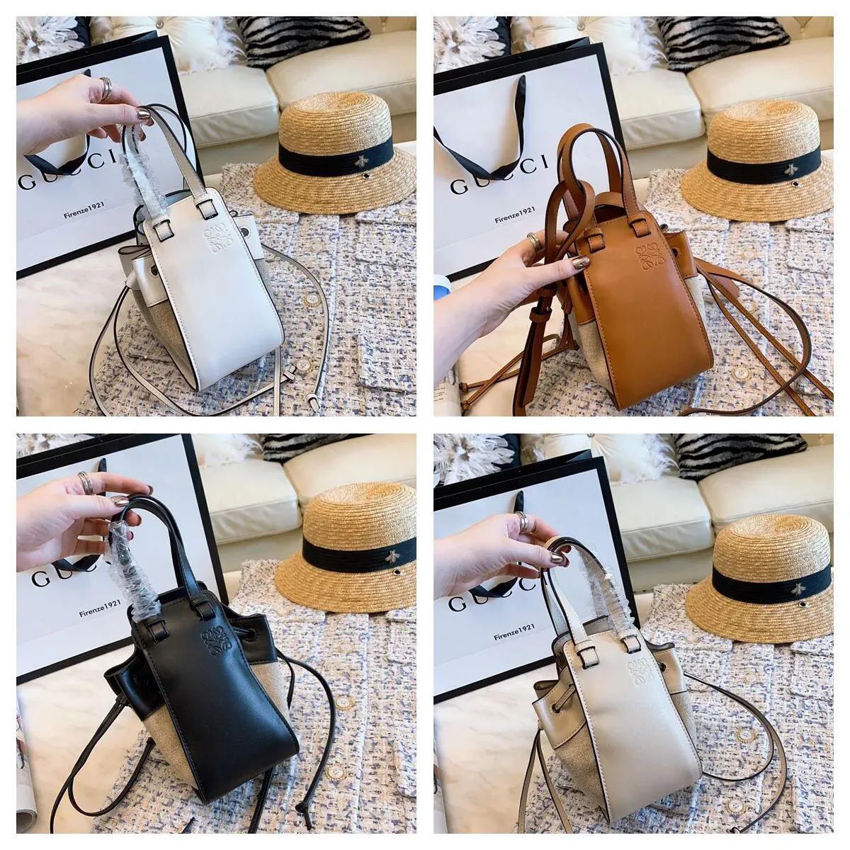 Loewe/Luo Yiwei HAMMOCK ミニバケットバッグ