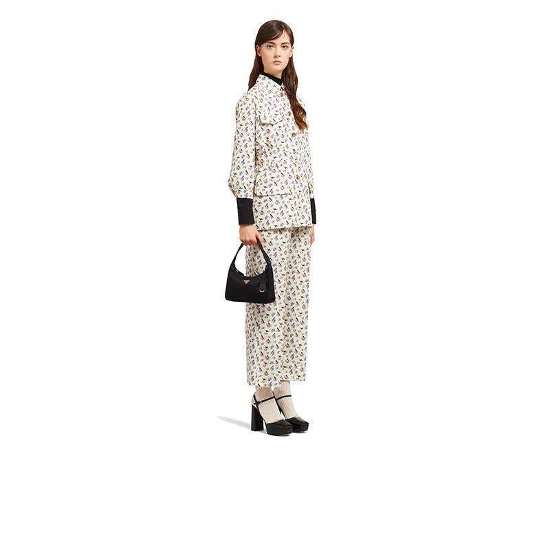 PRADA(プラダ) Re-Edition 2000 ナイロン ミニバッグ ブラック/レッド