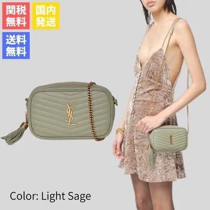 関税送料込 サンローラン MINI LOU QUILTED カメラバッグ