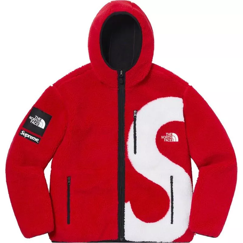 限定コラボ超激レア!SUPREME 20FW S LOGO HOODED FLEECE JACKETフリース