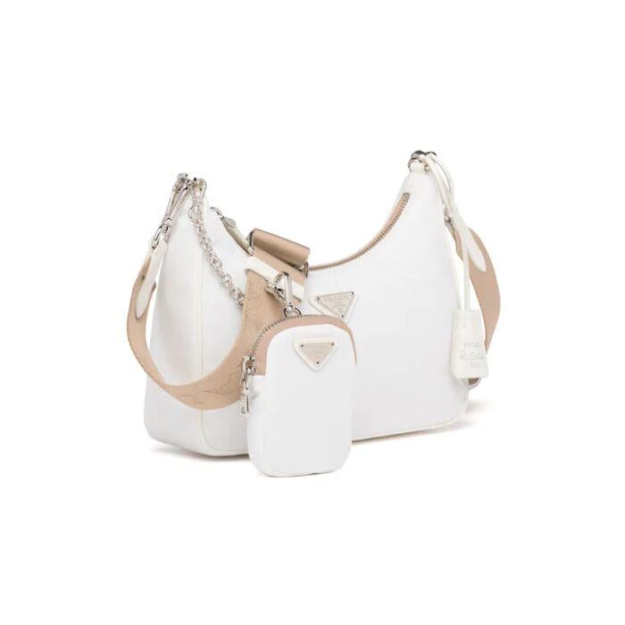 PRADA(プラダ) Re-Edition 2005 ナイロン ショルダーバッグ ホワイト