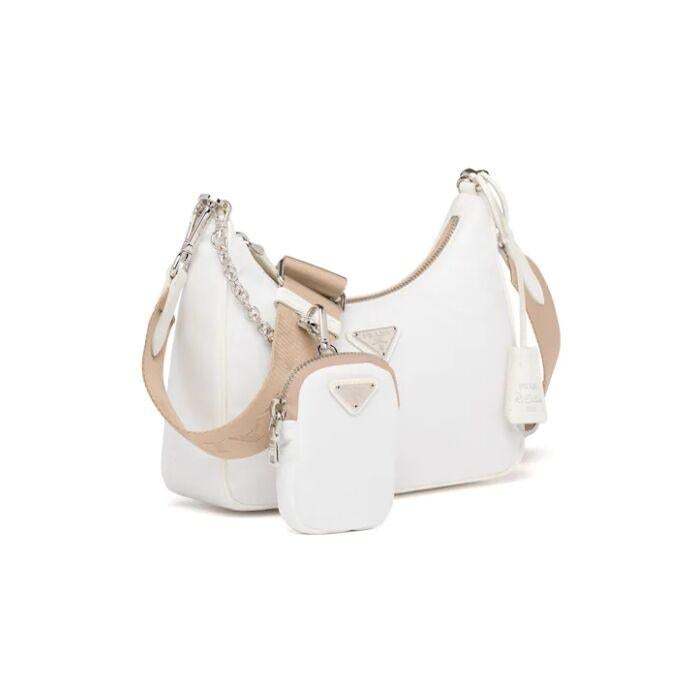 PRADA(プラダ) Re-Edition 2005 ナイロン ショルダーバッグ ホワイト