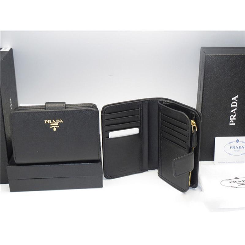 PRADA(プラダ) サフィアーノレザー 財布 ブラック