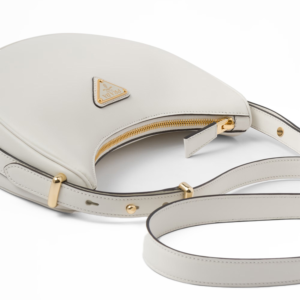 PRADA(プラダ) プラダ アーケ レザーショルダーバッグ ホワイト