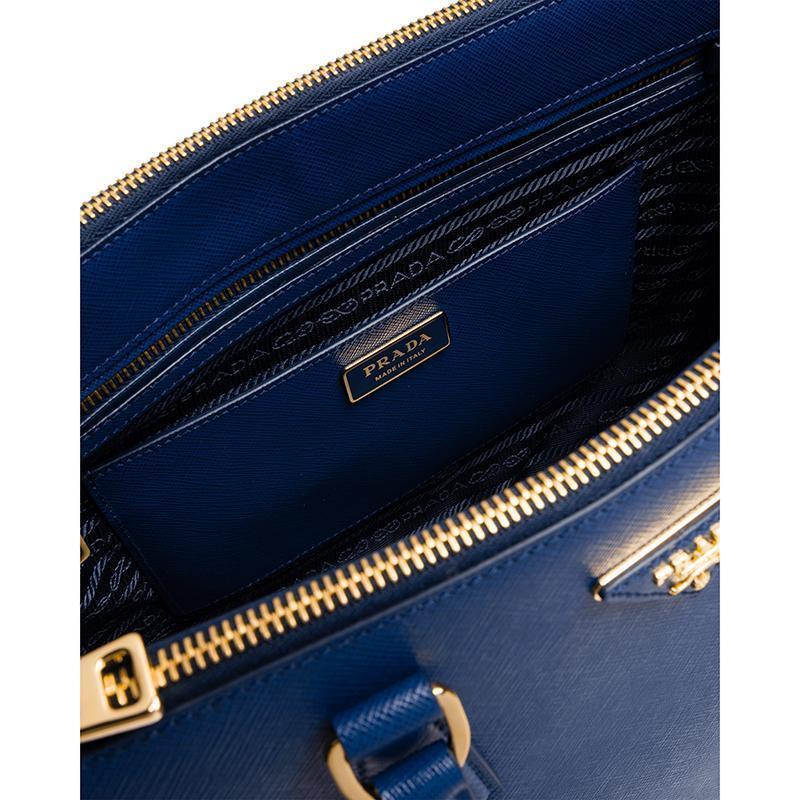 PRADA(プラダ) ガレリア ミディアム バッグ ブルー