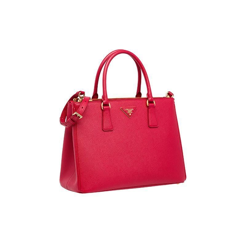 PRADA(プラダ) ガレリア ミディアム バッグ レッド