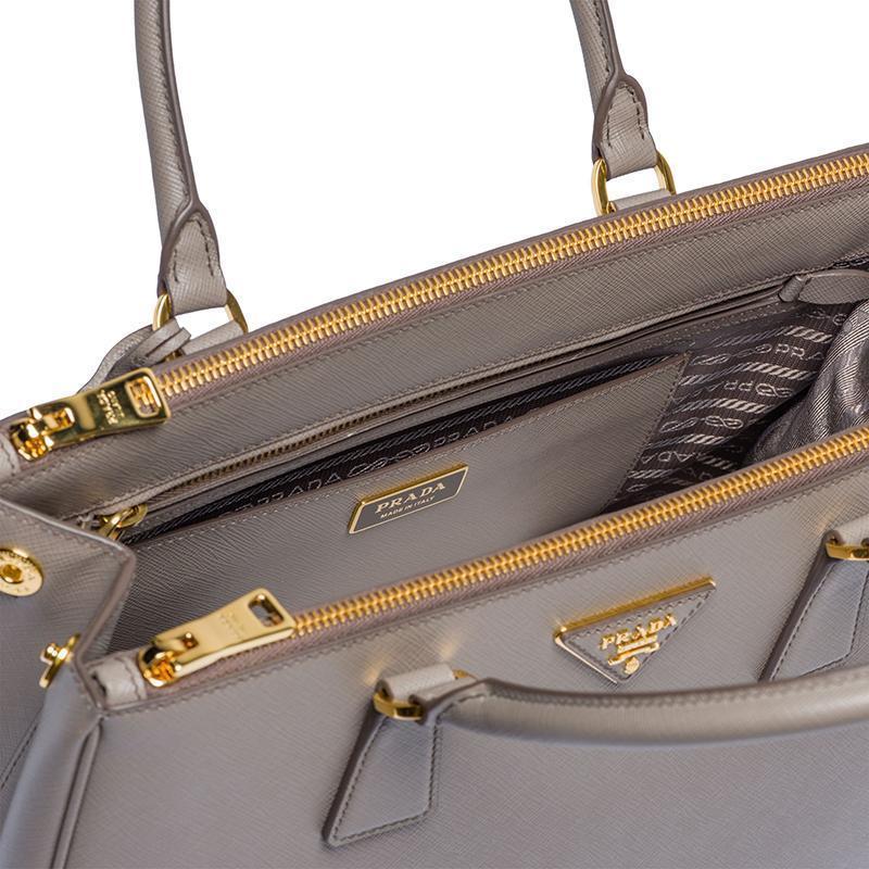PRADA(プラダ) ガレリア ミディアム バッグ グレー