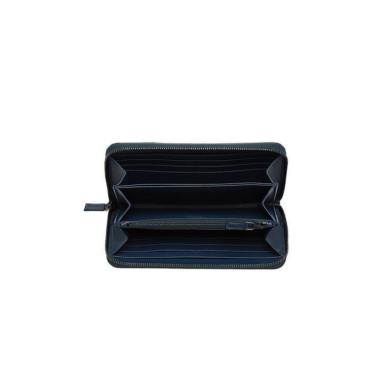 PRADA(プラダ) サフィアーノレザー 財布 ネイビー