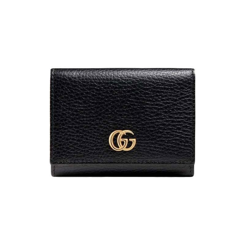 GUCCI(グッチ)〔プチ マーモント〕レザー 三つ折りウォレット