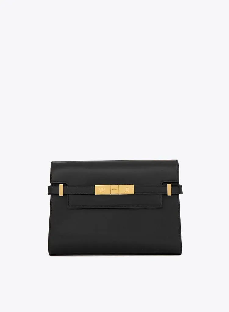 【Saint Laurent】【国内発送】マンハッタン ショルダーバッグ（スモール／ボックスサンローラン レザー） ★全色★