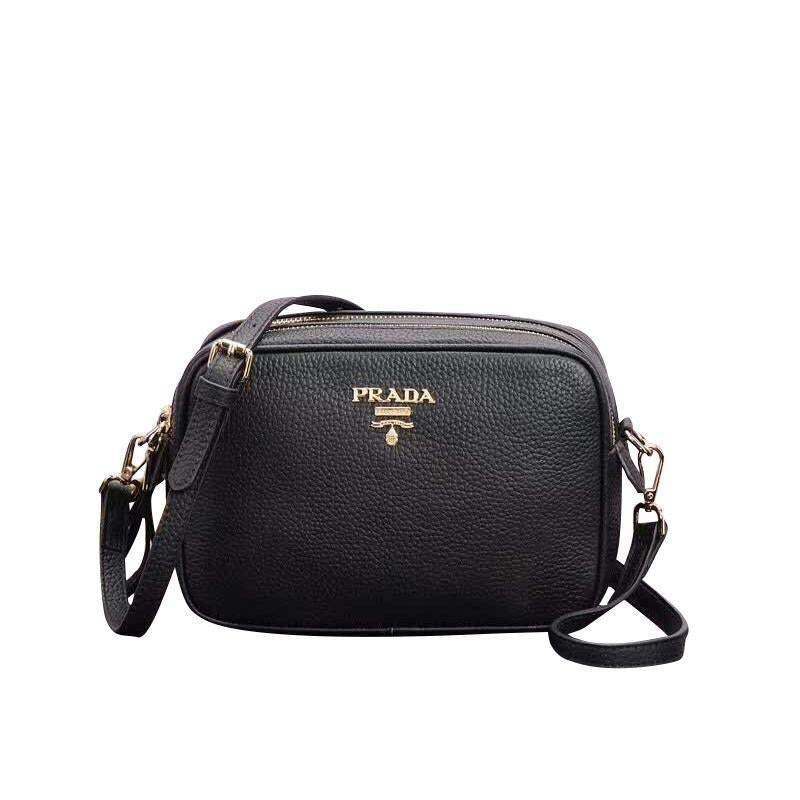 PRADA(プラダ) レザー ショルダーバッグ ブラック