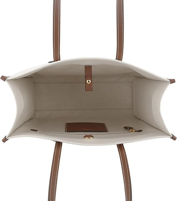 ​[バーバリー] トートバッグ 品番8044138 A1395 キャンバス&レザー ニュートート カラー：グレイッシュホワイト/ホワイト​