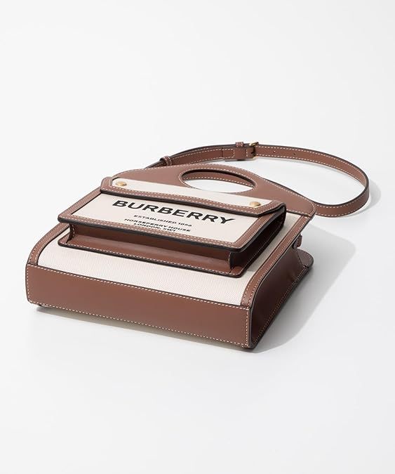 バーバリー ショルダーバッグ 品番8039361 LL MN ポケットバグ レディース カラー：ナチュラル/モルトブラウン [並行輸入品]​​  サイズ：フリーサイズ