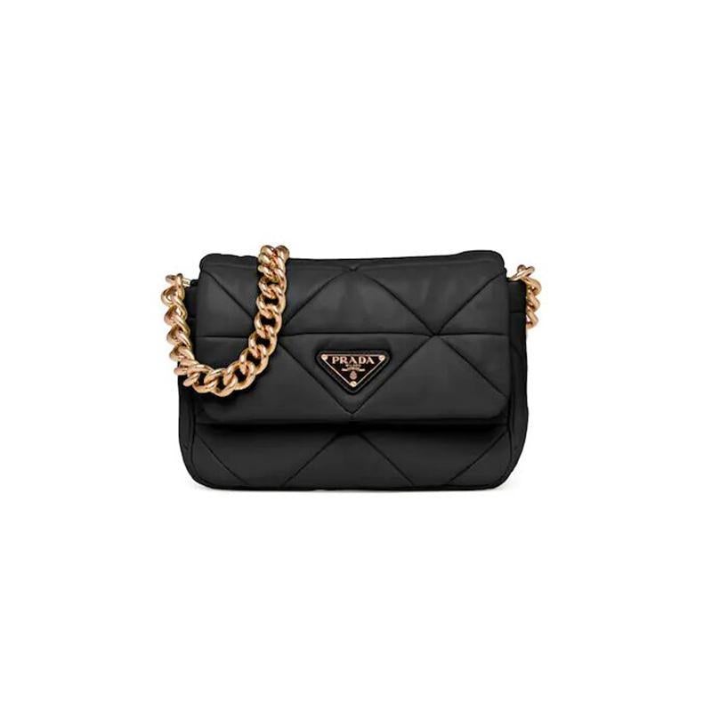 PRADA(プラダ) システムナッパレザーパッチワークバッグ ブラック