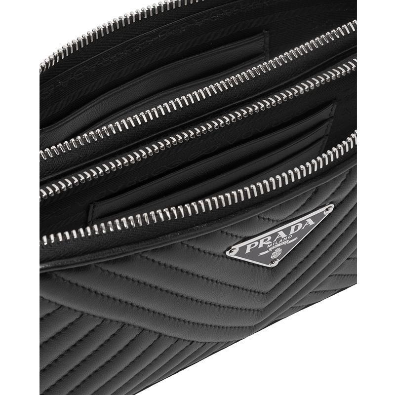 PRADA(プラダ) ナッパレザー ミニショルダーバッグ ブラック