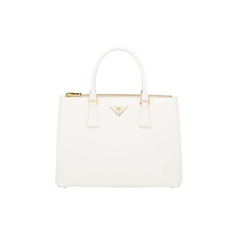 PRADA(プラダ) ガレリア ミディアム バッグ ホワイト