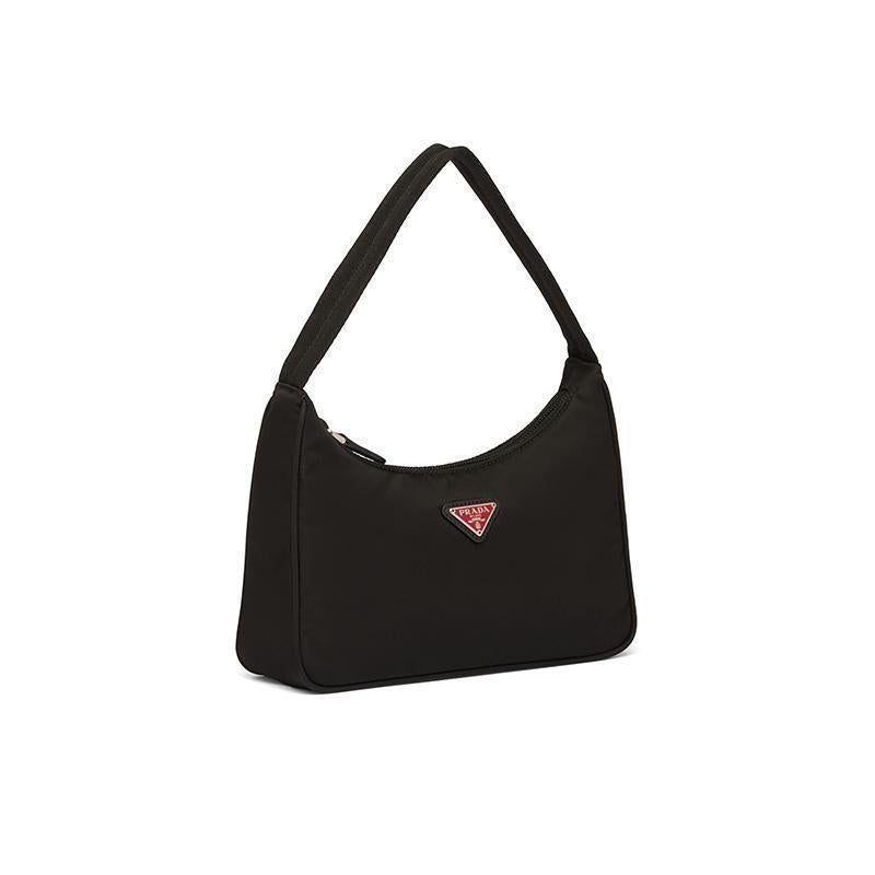 PRADA(プラダ) Re-Edition 2000 ナイロン ミニバッグ ブラック/レッド