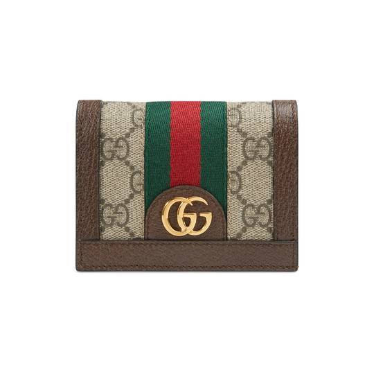 GUCCI(グッチ) オフィディア〕GG カードケース(コイン＆紙幣入れ付き)