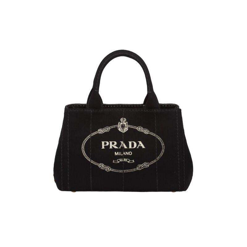PRADA(プラダ) カナパ ファブリック ハンドバッグ ブラック